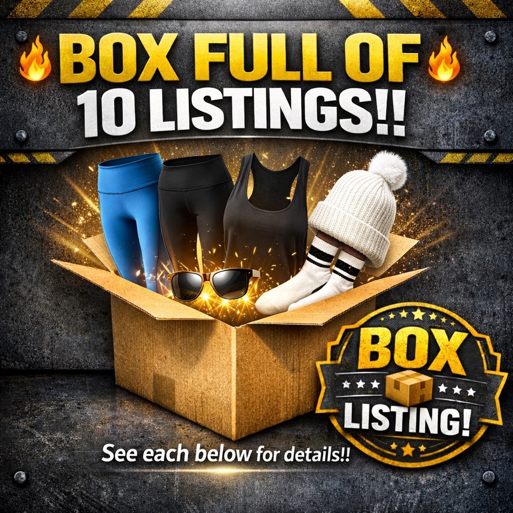 Box full of my listings! 

Entire box $31, or make offer! 🎉😊🔥